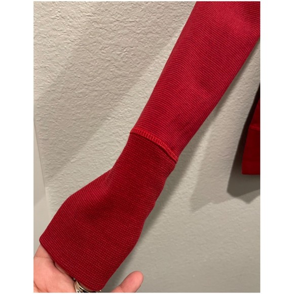 ATHLETA Coaster Luxe Stripe Red Sweatshirt - Picture 7 of 10